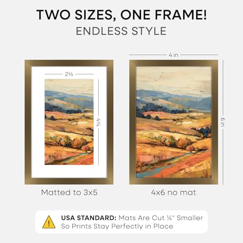 4x6 Bronze Picture Frame (2 Count)