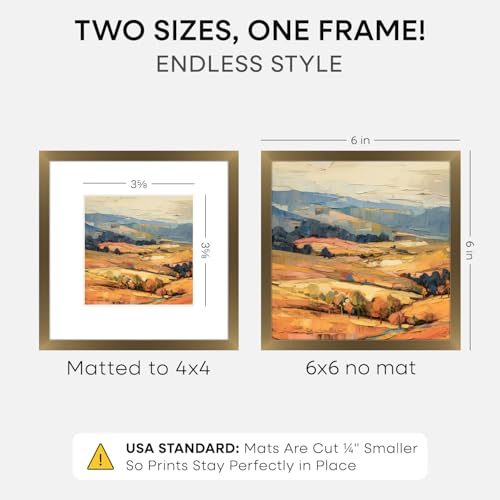 6x6 Bronze Picture Frame (3 Count)