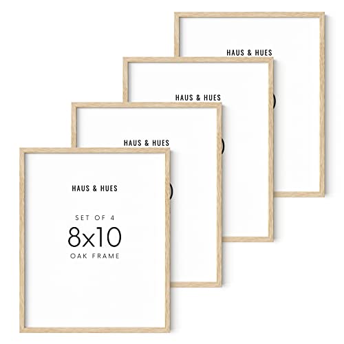 Beige Oak Wood 8x10 Picture Frame (4 Count)