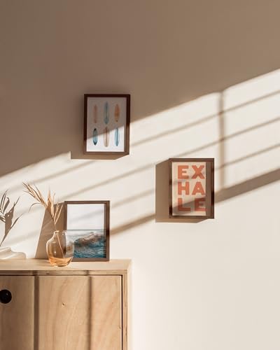 Standalone Walnut Oak Frame Set of 3 (3 Count)