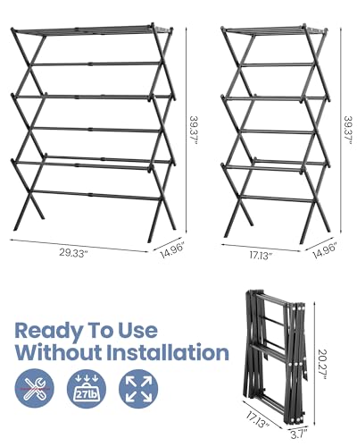 Oversize 3 Tier Clothes Drying Rack
