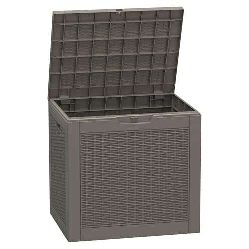 31 Gallon Outdoor Storage Box Waterproof Deck Box for Patio