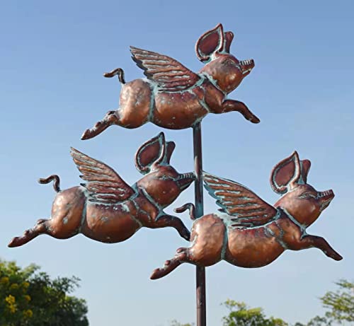 Flying Pig Wind Spinner Outdoor
