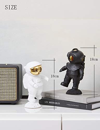 Diver Figurine Nautical Statue Modern Home Sculpture 7.1 Inch