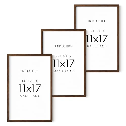 11x17 Walnut Oak Frame Set of 3 (3 Count)