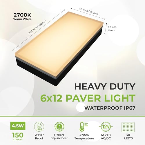 Paver Light 6x12 Inch