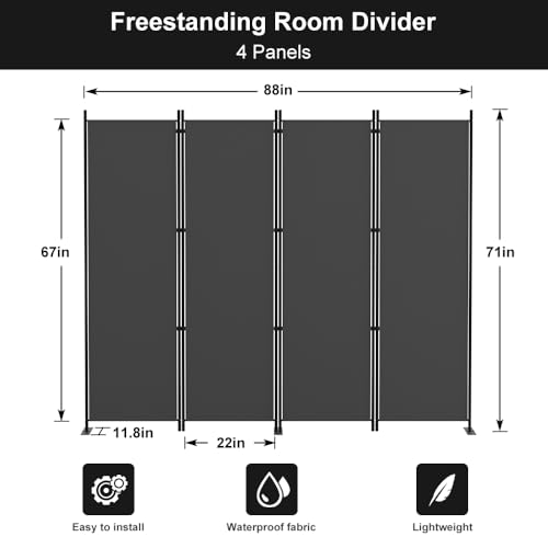 4 Panel Room Divider