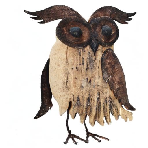 Rustic Owl Figurines Decor Animal Statue for Home
