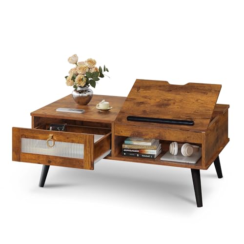 Coffee Table Lift Top Coffee Table with Storage Shelf