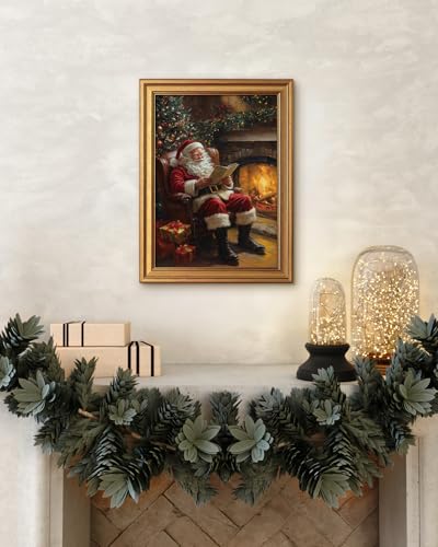 Vintage Gold Framed Wall Art for Living Room