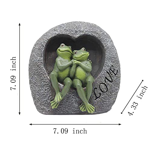 Couple Frog Garden Statue