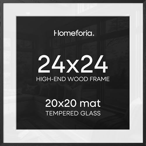 24x24 Black Oak Picture Frame