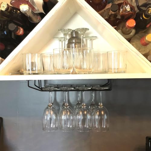 14 Inch Black Wine Glass Rack (4 Count)