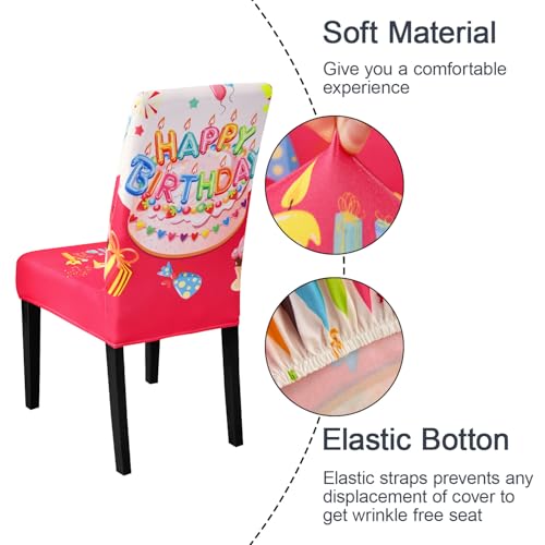Birthday Chair Covers for Dining Room Set of 4