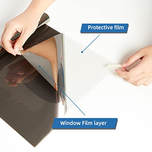 One Way Window Privacy Film with Tools