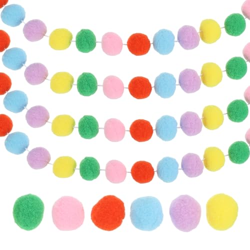 26Ft Pom Pom Garland Decorations