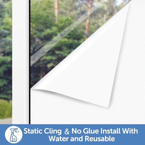 Frosted Window Privacy Film (19.3471 Sq Ft)