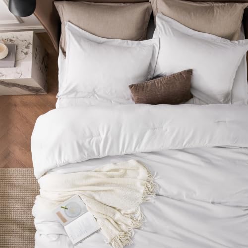 Grayish White Twin Comforter Set