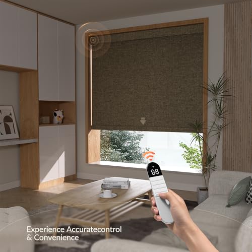 Motorized Roller Blinds with Remote Control