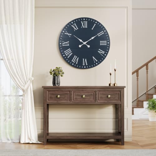 Large Wall Clock with Roman Numeral