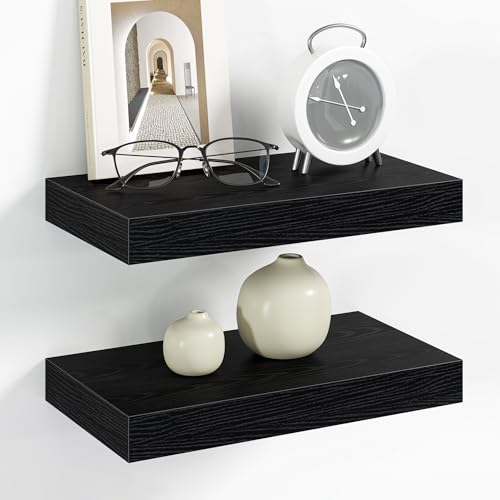 12 Inch Floating Shelves Wall Mounted for Display (2 Count)