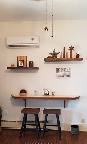x2 18 Inch Wooden Floating Shelves for Wall (2 Count)