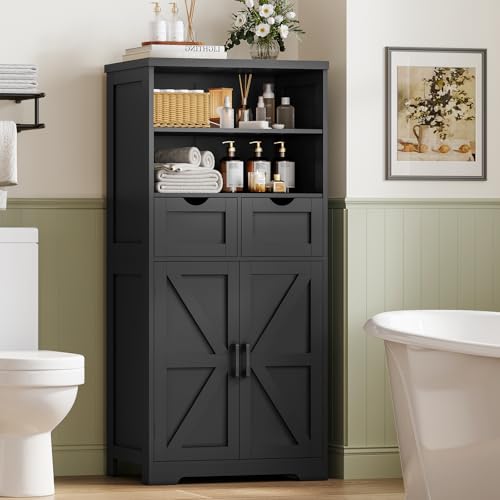 Storage Cabinet with Doors & 2 Drawers