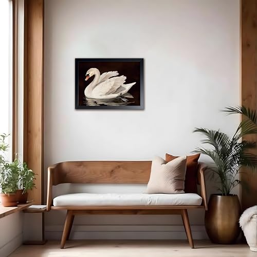 Black Wood Framed Wall Art Canvas Print Home Decor