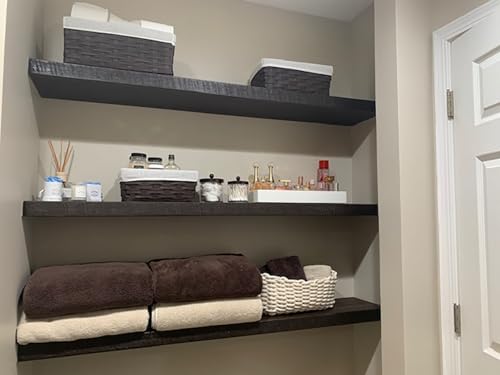 Joel’s Antiques 72 Inch Wooden Floating Shelves for Wall