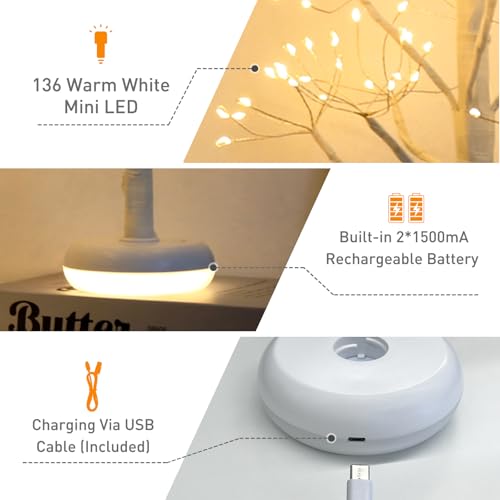 Small Christmas Tree with 136 Lights (2 Count)