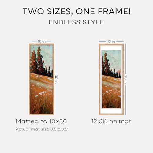 12x36 Natural Oak Picture Frame (2 Count)