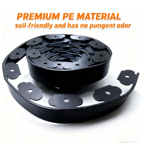 Landscape Edging 2in x 33FT Garden Edging Kit with 120 Spikes