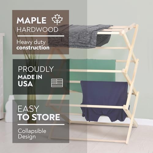 Premium American Maple Clothes Drying Rack