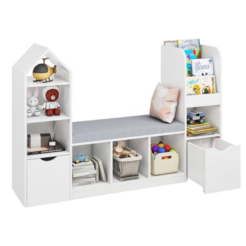 Kids Bookcase and Bookshelf with Reading Nook