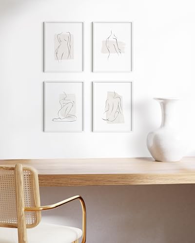 8.5x11 White Aluminum Frame Set of 4 (4 Count)