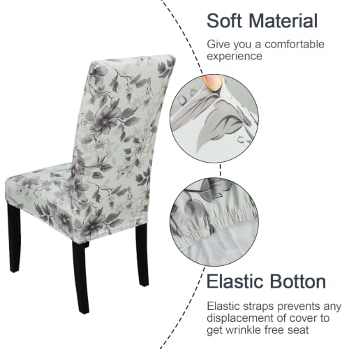 Pattern Chair Covers for Dining Room Set of 6
