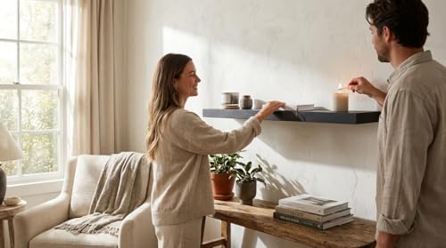 60 Inch Wooden Floating Shelves for Wall