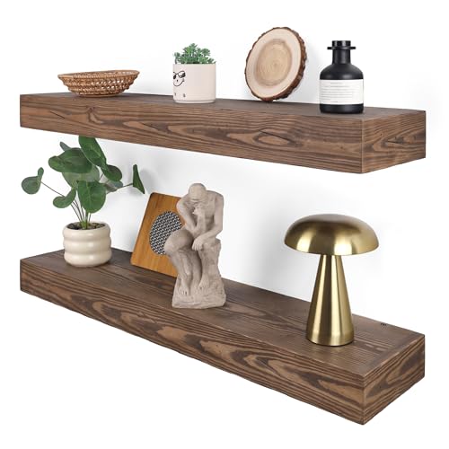 Floating Shelves 3 inch Thick for Wall Set of 2 (2 Count)