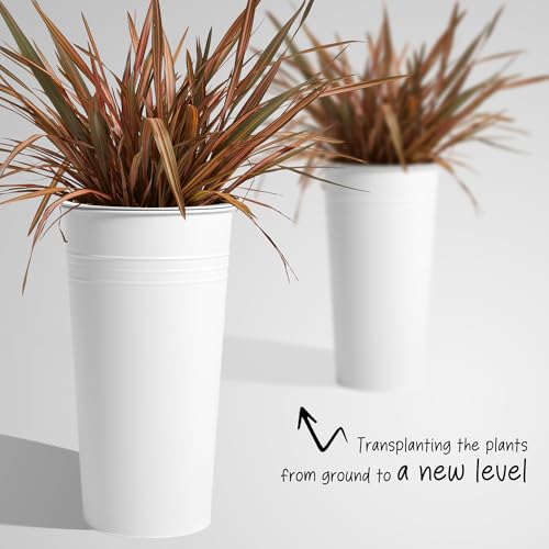 22''H 2 Pack Planter with Water Level Indicator (2 Count)