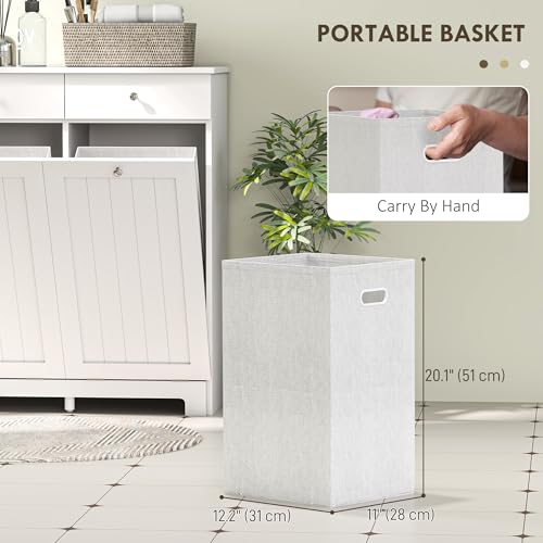 Laundry Cabinet with 2 Removable Baskets