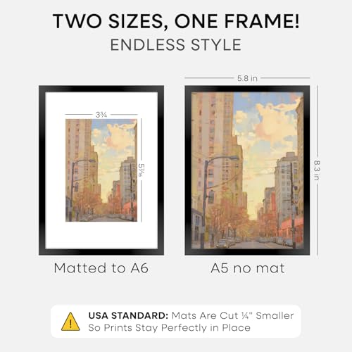A5 Black Picture Frame
