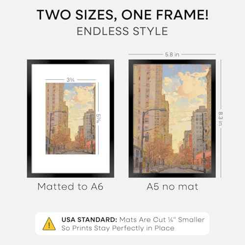 A5 Black Picture Frame