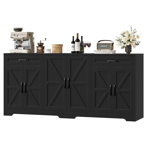 71” Large Sideboard Buffet Cabinet with Storage