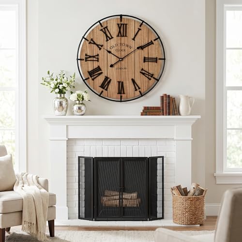 24 Inch Large Farmhouse Wall Clock