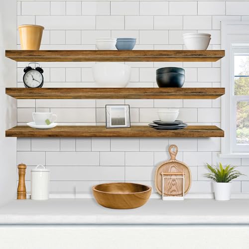 Floating Shelves for Wall Storage (3 Count)