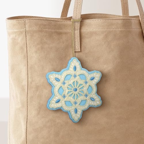Icy Snowflake Christmas Card with Envelope