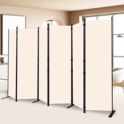 6 Panel Wide Room Divider Wall Screen for Room Separation