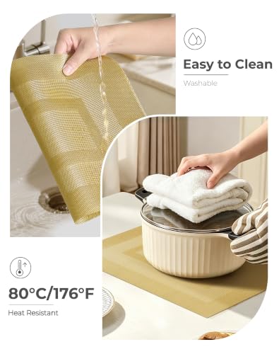 Gold Frame Placemats Set of 8 (8 Count)