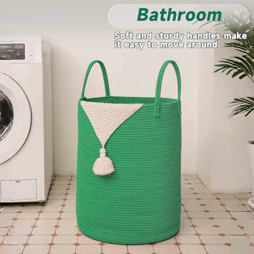 80L Cotton Rope Laundry Basket Hamper