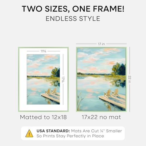17x22 Green Picture Frame (2 Count)